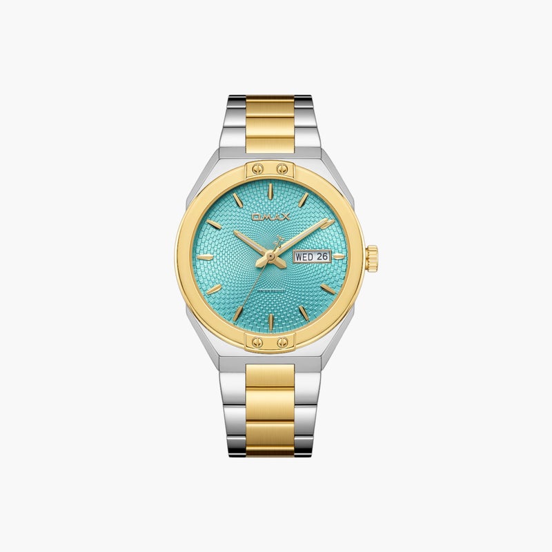OMAX Two-Tone Analog Watch for Men - Image 1